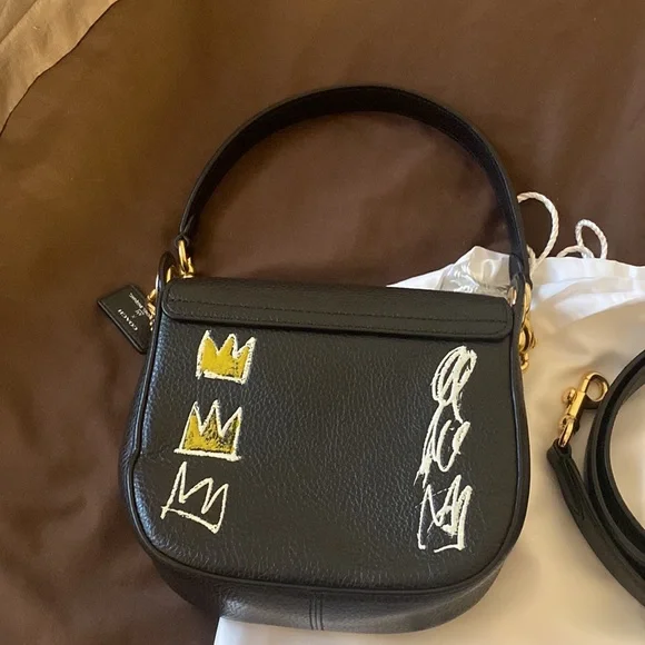 Coach Black and Orange Mini Bag - Picture 3 of 4